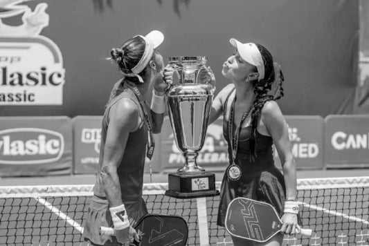 Pickleball Tournament Girls Kissing Trophy